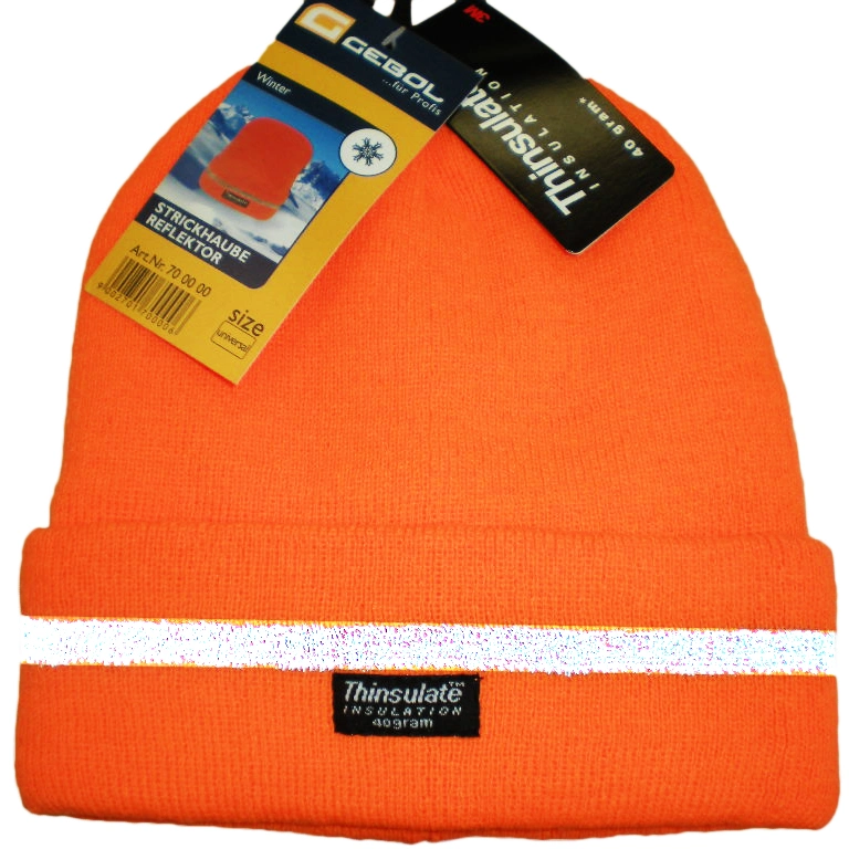 Knitted Reflective Flanging Sport Hat (JRK073)