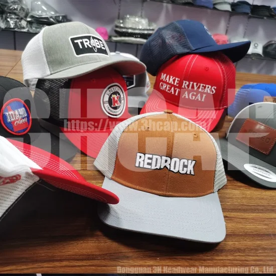 Richardson 112 カスタム ロゴ Gorras 野球帽、ファッショナブルな刺繍パッチ付き 3hcap